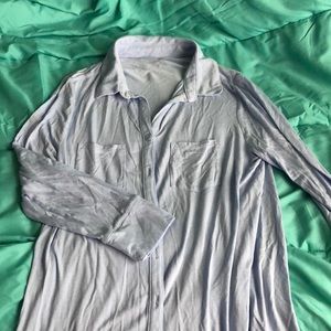 Periwinkle Button-Down, Quarter-Sleeve!